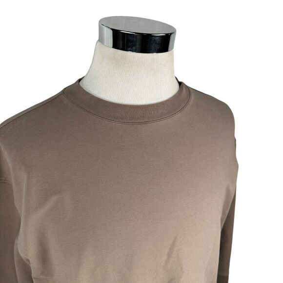 MM LaFleur Sweatshirt Womens XL Brown Stretch Crew Neck Pullover Long Sleeve - Picture 2 of 8